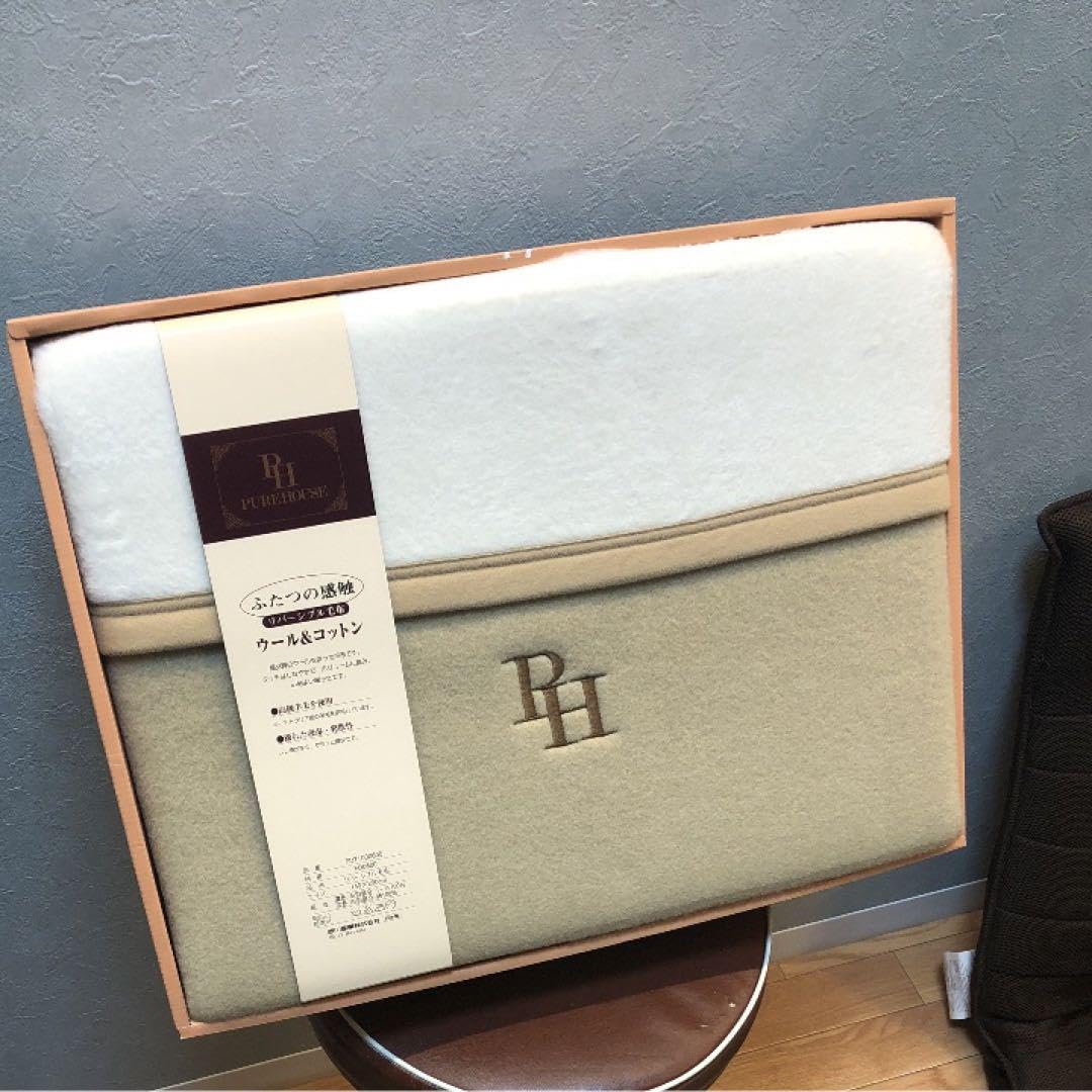 新品未新品未使用　PUREHOUSE 東京西川 西川産業 リバーシブル毛布 Amazon.co.jp: PUREHOUSE 東京西川 西川産業 リバーシブル毛布 西川